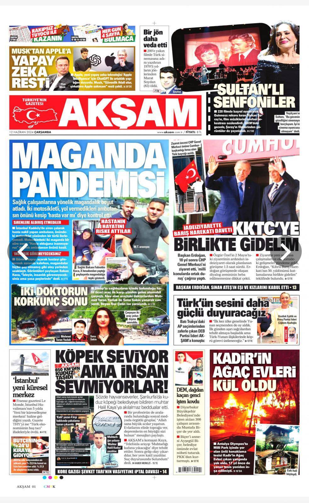 Sabah, Hürriyet, Yeni Şafak ve MHP'ye Yakın Gazete Özel-Erdoğan Görüşmesini Böyle Gördü! 7